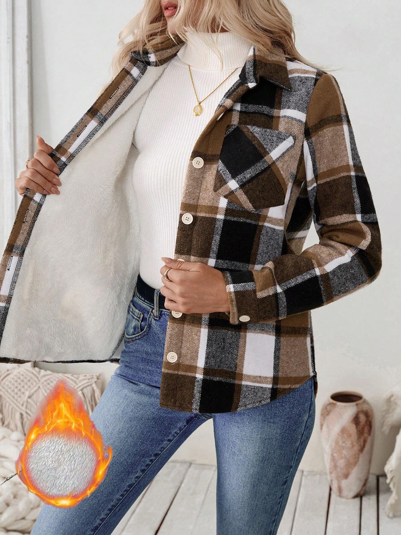 Flannel Shirt Lined - Chaqueta de franela a cuadros con