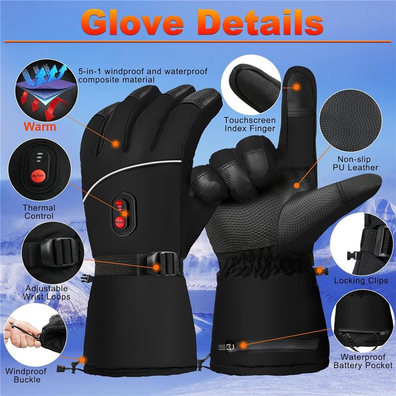 A07T: guantes eléctricos con c - Hand Warmer Electric reseña y precio