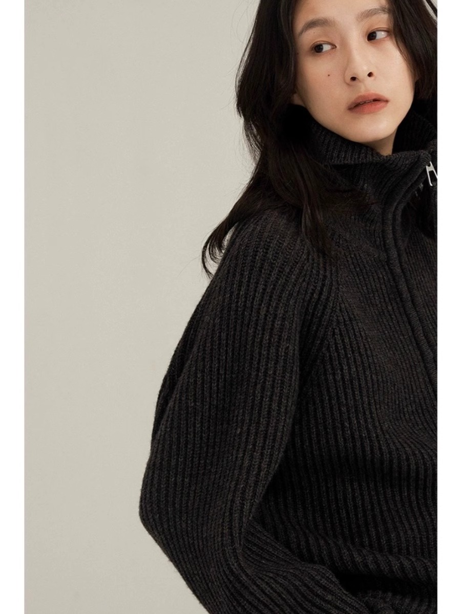 Cárdigan de Cachemira con dobl - Wool Coat Peacoat reseña y precio