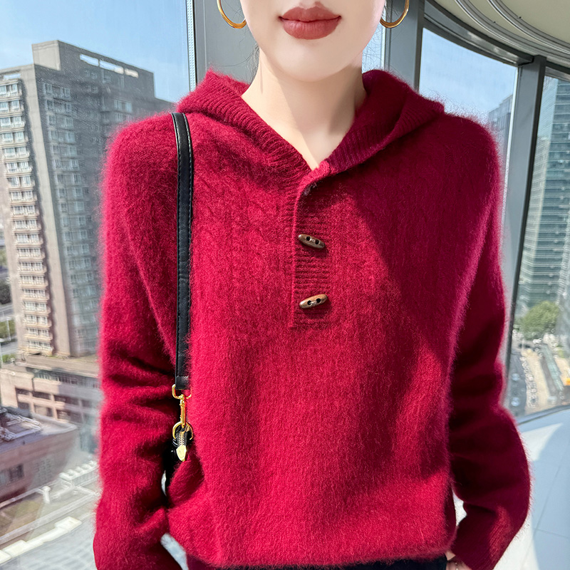 100% suéter con capucha de pun - Wool Coat Peacoat reseña y precio