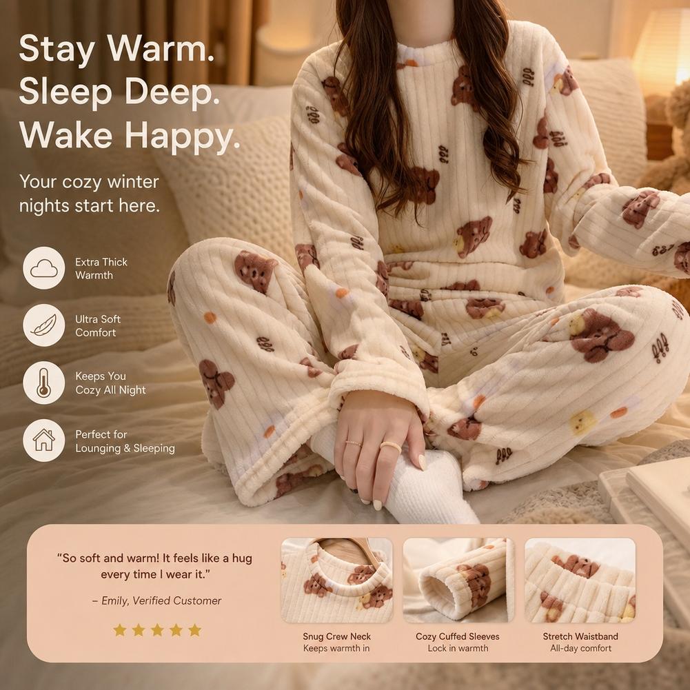 Pijama de mujer, conjunto de p - Corduroy Pant Warm reseña y precio